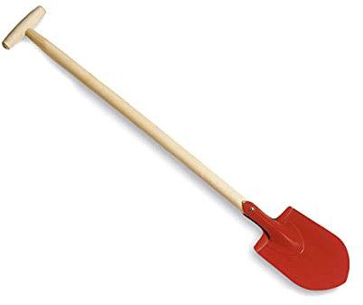 Metal Garden Spade Shovel Rake Colourful Wooden Handle Summer Outdoor Heavy Duty