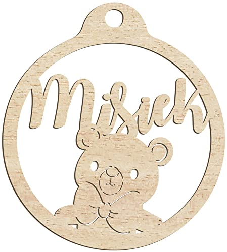 Personalisierte Weihnachtskugel, Holzanhänger, graviert, Geschenk, jeden Namen, hängende Baumdekoration, Weihnachten, natürliche Dekoration (Modell 7)