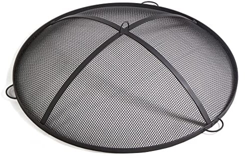 gartendekoparadies.de Funkenfang Funken-Schutz Funkengitter für Feuerschale aus Naturstahl (60 cm)