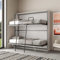 IMAGO FACTORY Kendo Double - Horizontales Klappbares Doppelbett, Platzsparendes Bett, Faltbar, L.200 S.106 H.97, Klappbares Wand-Etagenbett, Matratzen Nicht Enthalten, Weiße Esche