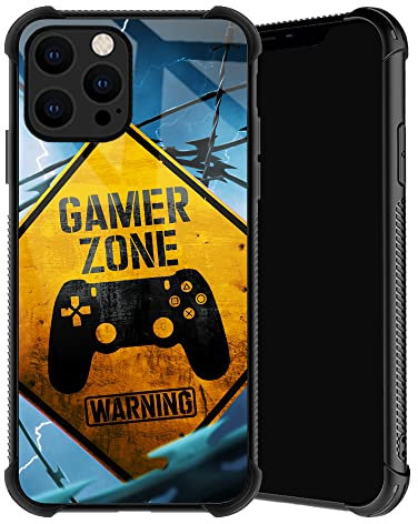 TnXee Schutzhülle kompatibel mit iPhone 13 Mini, Gamer Zone 13 Mini Hüllen für Jungen, weiches TPU, rutschfester Fadenrahmen, vier Ecken, Anti-Kollisions-Schutz, kompatibel mit iPhone 13 Mini 5,4 Zoll