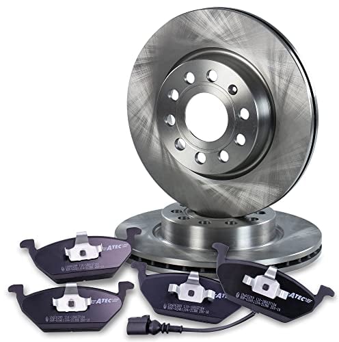 ATEC Germany Bremsenset Vorderachse inkl. Bremsscheiben Ø 280 mm Belüftet + Bremsbeläge Vorne