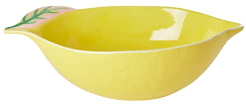 Rice Melamin Salat-Schale in Zirtonenform, Farbe gelb