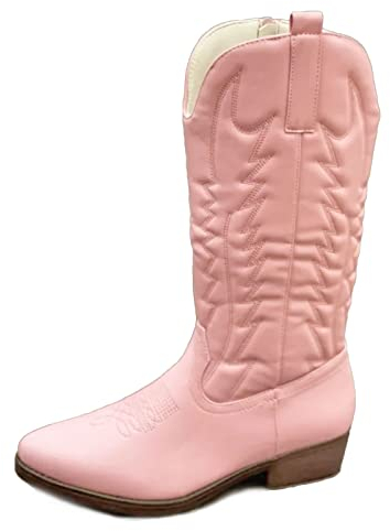 Toocool - Stivali Donna Texani Cowboy Western camperos Scarpe Inverno 2C8X9003 [40,ML155 Rosa]