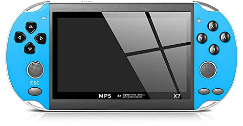 YTFSKFUI Consola de juegos de mano, consola de juegos de mano con pantalla de 4.1 pulgadas integrada en más de 10000 juegos, consolas de juegos de mano recargables, consola de juegos, compatible con