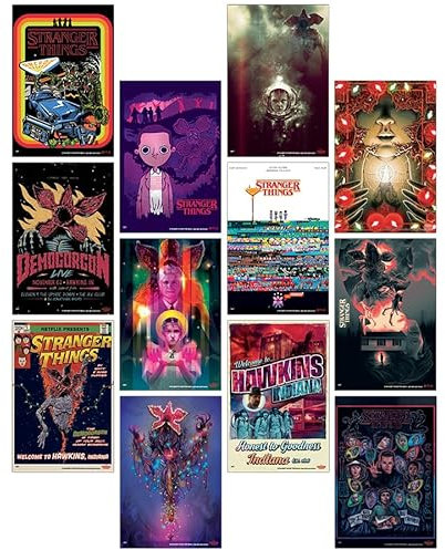Trends International Netflix Stranger Things Collage Poster Poster 12er Set