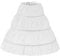 Blanche Princesse Jupon Jupe Enfants Sous-jupe Robe Demoiselle D'honneur Mariage Crinoline Jupon Robe De Cérémonie Princesse Robe De Mariée Crinoline Jupon Robe De Bal 3 Cerceaux Jupon（blanche）