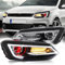 VLAND Scheinwerfer für Polo MK5 6R 6C 2009–2017 (nicht passend für Polo GTI/1.2 TSI/R), DRL-Frontlichter (DEMON EYES)