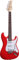 ELEKTROGITARRE ROT - E-GITARRE MIT MASSIVHOLZKÖRPER - GLANZLACK - VISION SOUND - WEIßER PICKUP + KABEL - ST5R