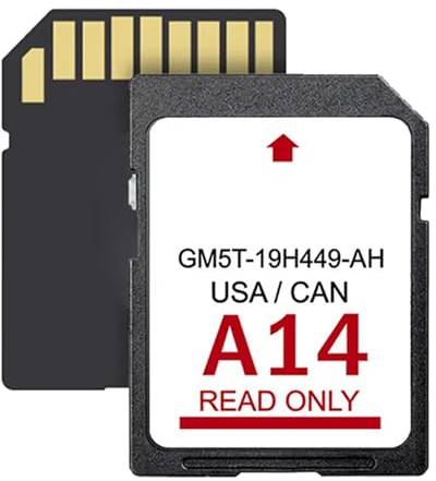 iFutniew Neueste 2023 A14 Navigationskarte GM5T-19H449-AH Karten Karte für GPS Karte Update Sync USA/Kanada Karten Synchronisieren Navigationssystem Einfache Installation