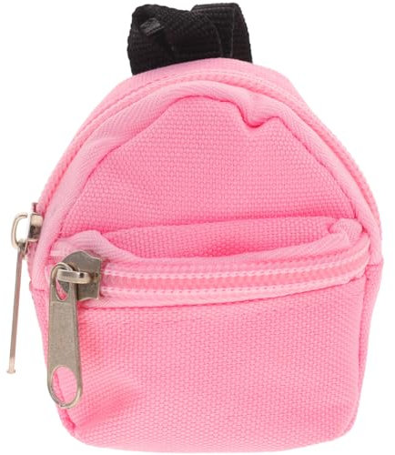 VICASKY Miniatur Puppenrucksack Aus Polyester Dekorativer Mini Tasche Niedlicher Reißverschluss Rucksack Tragbar Und Liebevoll Gestaltet Puppen Zubehör Für Fotografie Und Puppenhaus