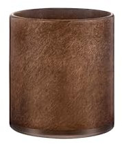 blomus Windlicht -SAGA- | Kerzenhalter aus Glas | Farbe Espresso | Größe M | Ø12 x 12H cm | für Innen- und Außendekoration