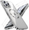 JUESHITUO 3 in 1 Hülle für iPhone 16 Pro,1 Handyhülle mit 2 Stück Schutzfolie, [Militärstandard] [TOP N56 Starke Magnete] Stoßfest Kratzfest für Magsafe Case mit Kameraschutz, Titan Natur