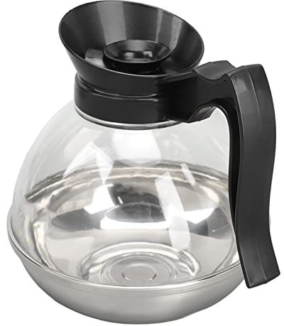 lvifloae Glaskessel Herd Camp Kaffeekanne Kaffeekessel Edelstahl Wasserkocher 1700 ml hitzebeständige Haushaltsteekanne für Induktionsherd Teekessel für Kaffee