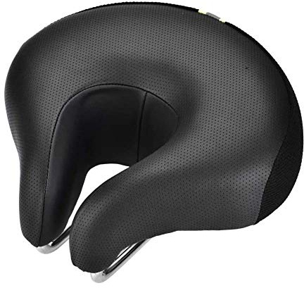 Komfort-Fahrradsattel, Memory-Schaum, gepolsterter Fahrradsattel, U-Form, nasenlos, Mountainbike, Straße, Stadt, MTB, Fahrradsattelkissen, breit, stoßdämpfendes Fahrradzubehör