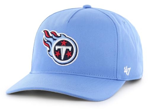 47 NFL Tennessee Titans Hitch RF Unisex Baseball Cap, Adjustable Snapback Strap, Team Logo, Colour Periwinkle