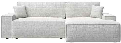 Selsey Sofa Ecksofa Eckcouch Schlafsofa Couch Mit Stauraum Schlaffunktion Pflegeleicht Polyurethanschaum L Form Rechts Chenille Graubeige Farese