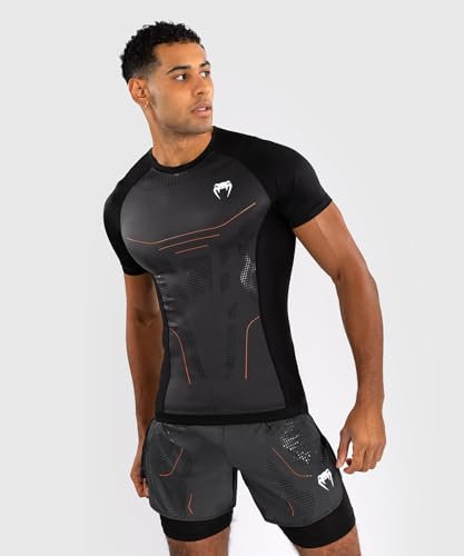 Venum Technical 3.0 Short Sleeve Rashguard - Graphite - S