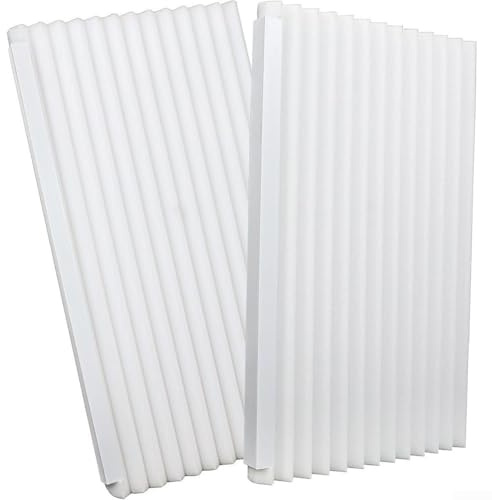 Hasaller Panneaux d'isolation en mousse pour climatiseur de fenêtre, panneaux latéraux pour climatiseur (blanc)