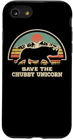 Sauvez les licornes potelées Rhino Fat Rhino Coque pour iPhone SE (2020) / 7 / 8
