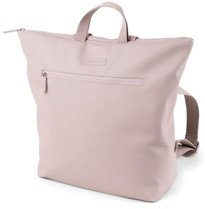 Done by Deer Wickelrucksack Rosa - Wickelunterlage und zwei Haken für den Kinderwagen enthalten - Unverzichtbares Babyzubehör