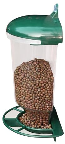 Vogelfutterhäuse - Vogelfutterhäuschen für Outdoors | Wildvögel Feeder | Automatische einstellbare Fütterungsschale | Wandmontage mit Saugnapfbecher für Garten Garten Gartenperrte