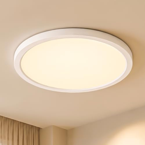 LQWELL LED Deckenleuchte Ultra Dünn Weiß 60cm 50W 4000K