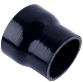 SHENGG Durite de réduction droite en silicone noir brillant for intercooler, diamètres intérieurs 60-63, 60-65, 60-70, /63-85, 1 ou 2 pièces, 4 plis(ID60-70mm 4PLY 1PC)