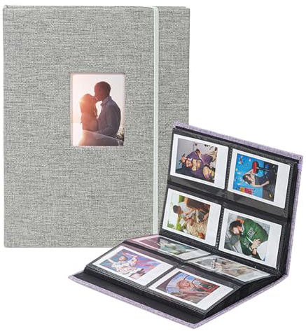 Berfea 208 Taschen Mini Fotoalbum für Fujifilm Instax Mini 13 12 11 9 8 40 99 90 Evo LiPlay 2x3 Zoll Film, Album kompatibel mit Polaroid Snap/Z2300/SocialMatic Instant & Zip Druckern