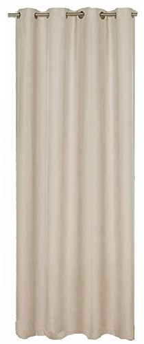 JEMIDI Vorhang blickdicht lichtundurchlässig - Gardine mit Ösen Anbringung - Ösenschal Dekoschal Verdunkelungsvorhang - 100% Polyester lang