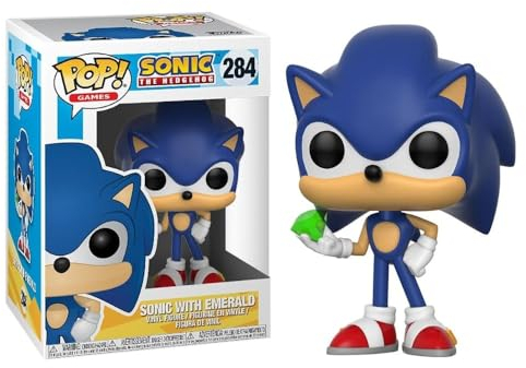 Funko POP! Games Sonic Age 3+ the Hedgehog Sonic With Emerald - Sonic the Hedgehog - Collectable Vinyl Figure - Gift Idea - Official Merchandise - Toys for Kids & Adults - Video Games Fans