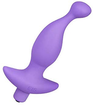 EIS, Prostata-Vibrator 'Kurvenwunder', Prostata-Stimulation, hautfreundliches Silikon, wasserdicht, schwarz, Farbe:Lila