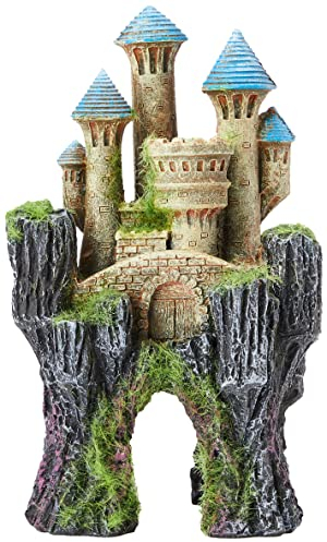Rosewood Blue Ribbon 911782 Moosbedecktes, Sagenumwobenes Schloss Aquarium und Aquaristik-Ornament