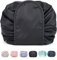 Portable Kordelzug Travel Organizer Tasche Make-up Beauty Schmuck Kosmetische Aufbewahrung Faul Makeup Toilettenartikel Bag (Schwarz)