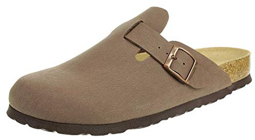 Rohde Herren Grado Pantoletten Hausschuhe 6697 Mokka, Schuhgröße:41 EU