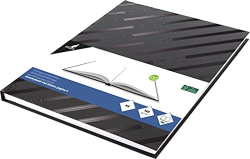 Skizzenbuch Kangaro A4 blanko Hardcover 80 Blatt 140g schwarzes Design, 29.4x21.3x1.4, K-5584