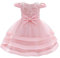 Lito Angels Robe Mariage Ceremonie Anniversaire pour Bebe Fille, Taille 6-12 Mois, Rose