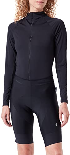 Gonso SQlab GO W, Damen Fahrradhose, Tights mit ergonomischem SQlab Sitzpolster, Innovative Schnittführung ohne Seitennaht, Enganliegende Passform, Schwarz, Gr. 42
