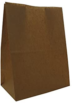 Blockbodenbeutel aus Papier braun - 20 + 10 x 29 cm - verschiedene Mengen (20 Stück)