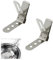 Thermometer Clip Bratenthermometer Klammern Temperaturfühler- Edelstahl Universal Halter Temperaturfühlers Halterung für Grill BBQ Raucher Ofen Temperatur Monitor, 2 Stück, Silber