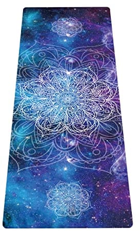 LaiEr Tragbare Reise-Yogamatte, faltbare, leichte Trainingsmatte – ideal für Yoga, Pilates, Bikram, Stretching, Training und Bewegung (183 cm x 61 cm x 1,5 mm) Pattern12