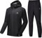 HOTSUIT Schwitzanzug herren SaunaTrainingsanzug Fitness Sauna-Reißverschluss schwitzjacke Jacken Ganzkörper-Herren-Trainingsanzug,Schwarz Größe M