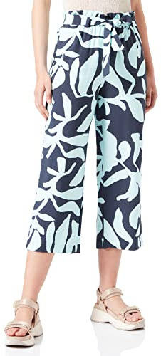 Comma Damen 60.2.61.18.180.2129126 Hose, 58C0 blau|Mehrfarbig, 38