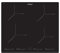 Edesa Placa de Inducción EIM-6422 B con Biselado Frontal. 4 Zonas de cocción. 9 Niveles de Potencia + Booster. Acabado en Cristal Negro