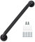YF Shower Grab Rail, 60 cm Stainless Steel Bathroom Grab Bar, Black Anti Slip Shower Grab Bar Shower Bath Handle Hand Rail Support Shower Toilet Aid Balance Bar