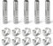ERGAOBOY 5 pièces 16mm acier inoxydable tuyau droit barbeau raccord de tuyau 2 voies en i sus 304 avec 10 étriers