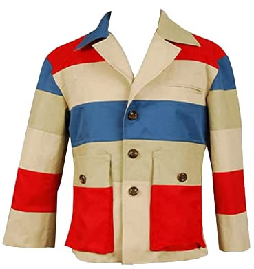 AKSAH FASHION Herren Las Vegas Raoul Duke Cosplay Fear And Loathing Johnny Depp Jacke, Mehrfarbig, XXL