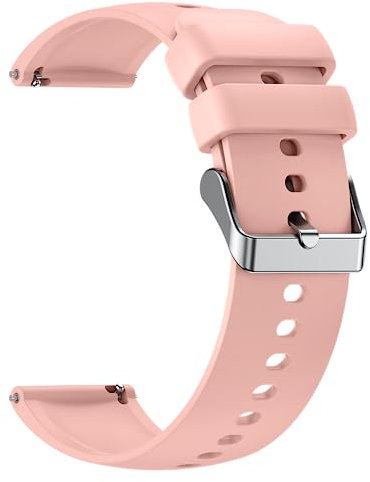 Donerton Correas de Repuesto Compatible P22 P32 P36 P40 P66 Smartwatch, 20mm 22mm pulsera de repuesto de silicona con cierre de metal, banda de goma blanda accesorios