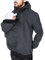 Oanviso Känguru Hoodie für Herren Babytrage Pullover Warme Babytrage Mantel Langarm Kapuzenjacke Känguru Shirt für Papa und Baby 2 in1 Tragejacke Männer Comfort Kängurujacke A Grau XS