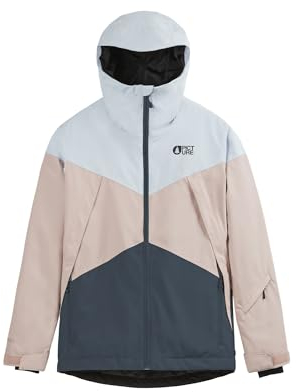 Picture W Seakrest Jacket Colorblock-Beige-Blau - Warme wasserdichte Damen Freeride Skijacke, Größe S - Farbe Dark Blue